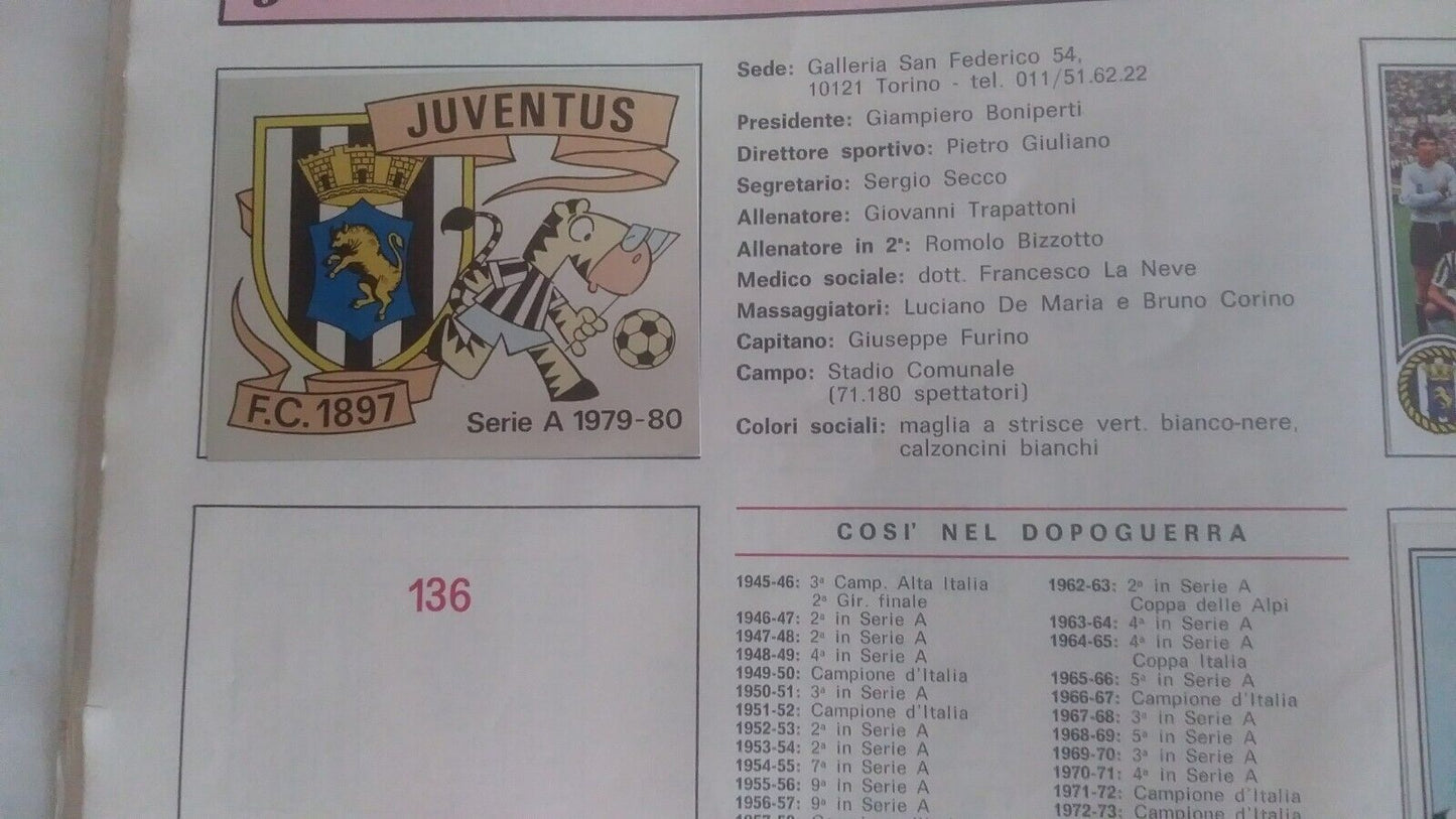 ALBUM CALCIATORI PANINI 1979-80