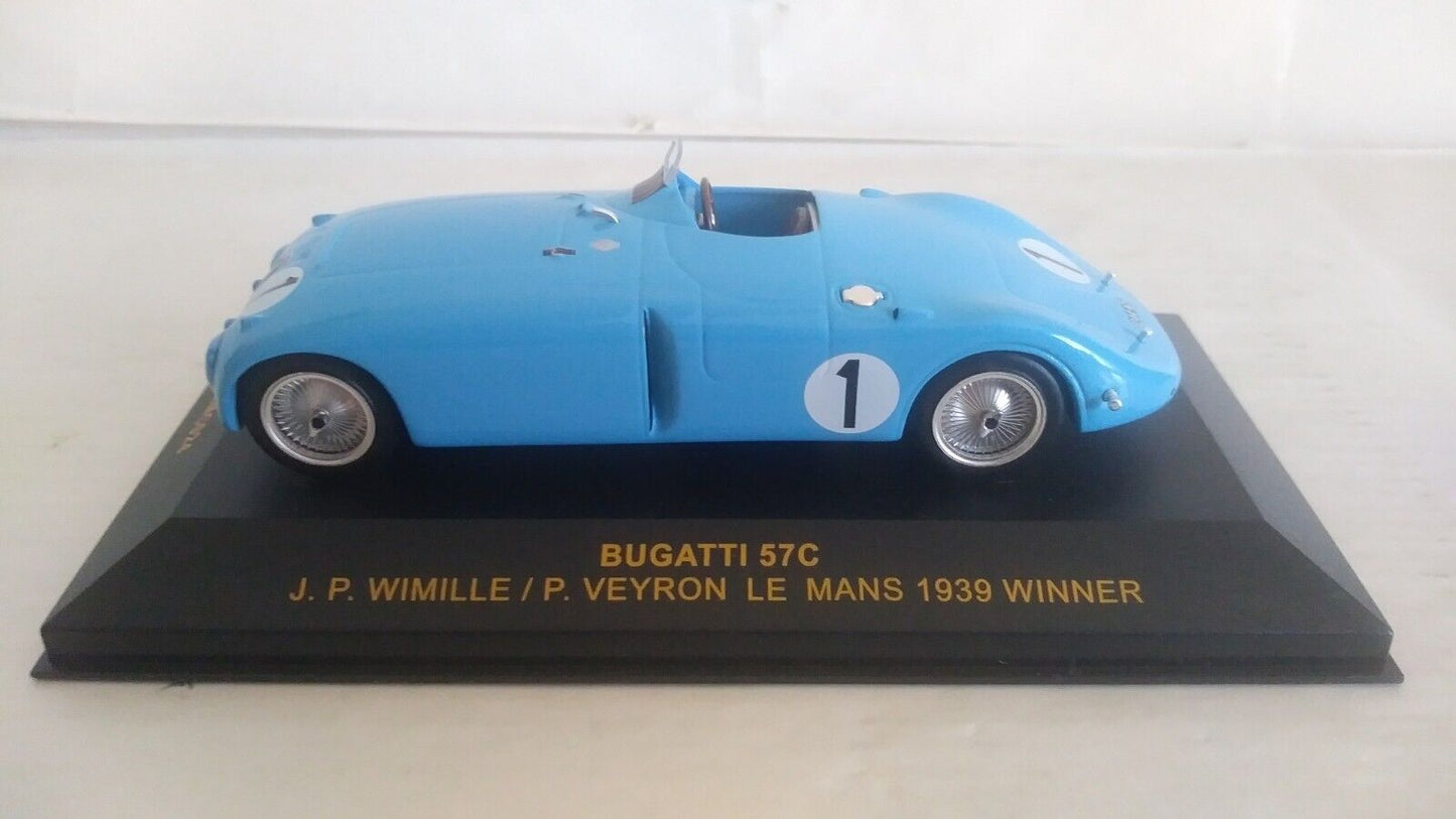 BUGATTI 57C WINNER LE MANS 1939 IXO SCALA 1/43