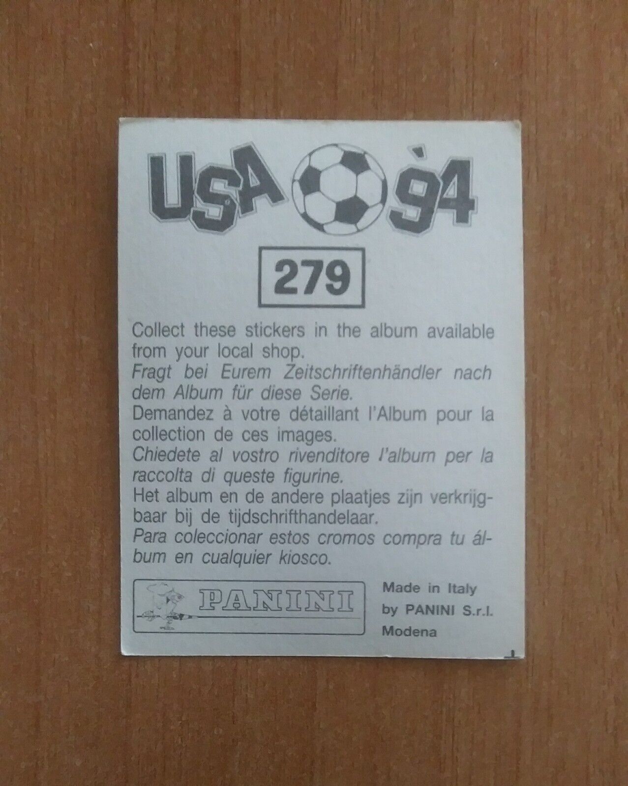 FIGURINE CALCIATORI PANINI USA 94 (N. 266-440) SCEGLI DAL MENU A TENDINA