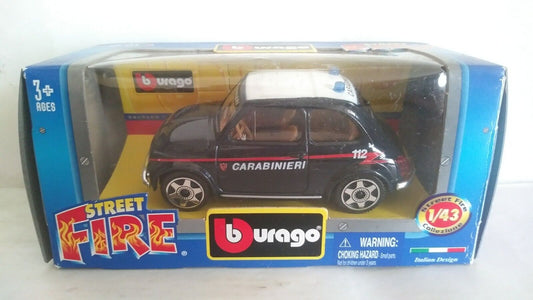 FIAT 500 CARABINIERI BURAGO SCALA 1/43