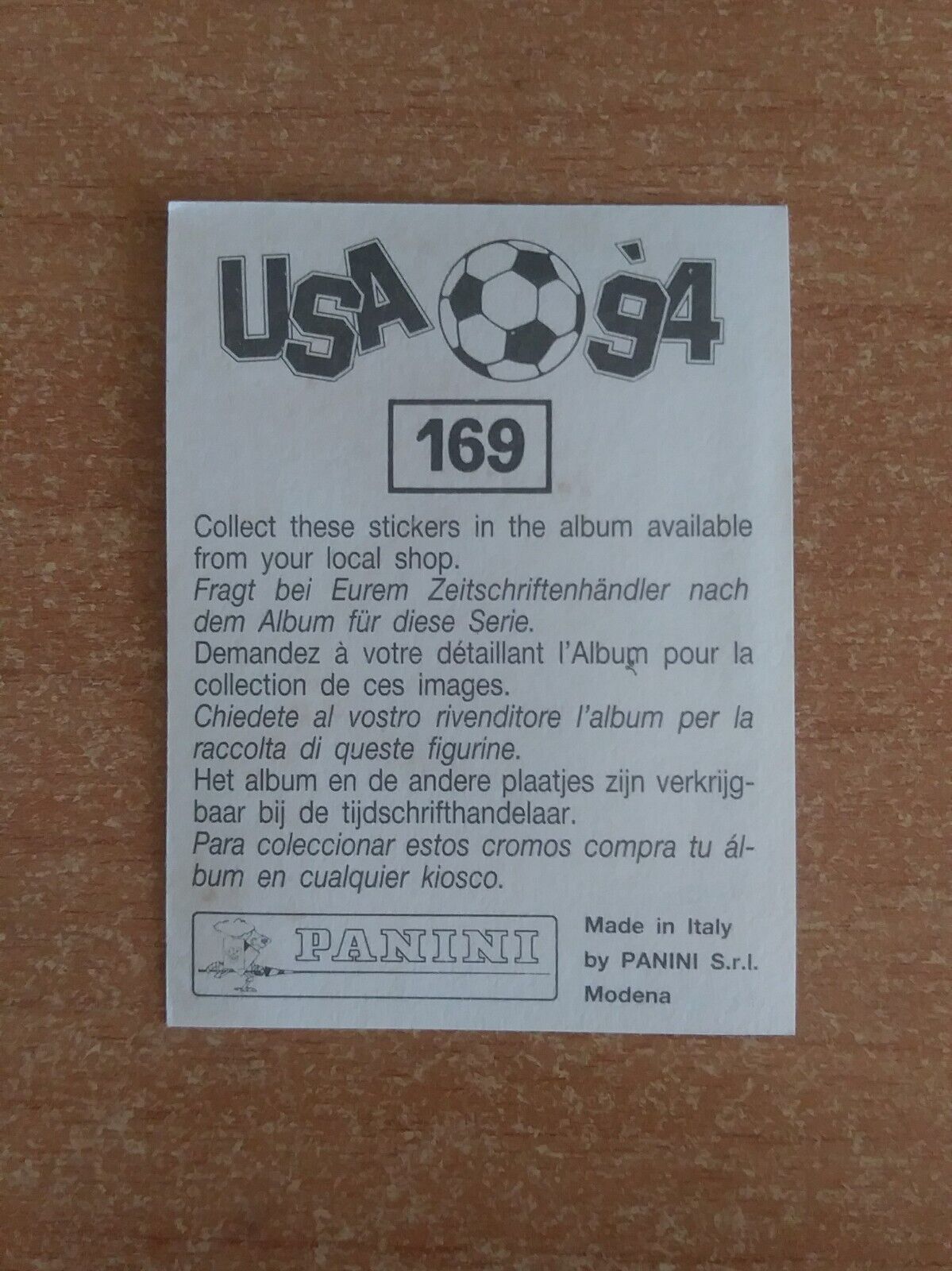 FIGURINE CALCIATORI PANINI USA 94 (N. 1-259) SCEGLI DAL MENU A TENDINA