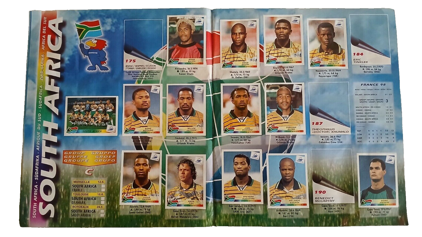 ALBUM CALCIATORI PANINI WORLD CUP FRANCIA 98