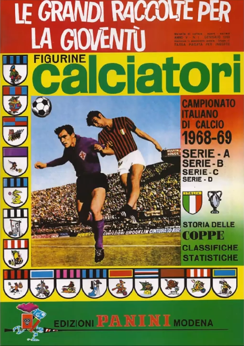 MANCOLISTE  FIGURINE CALCIATORI PANINI 1968-69. NO OFFERTE, NO BIDS