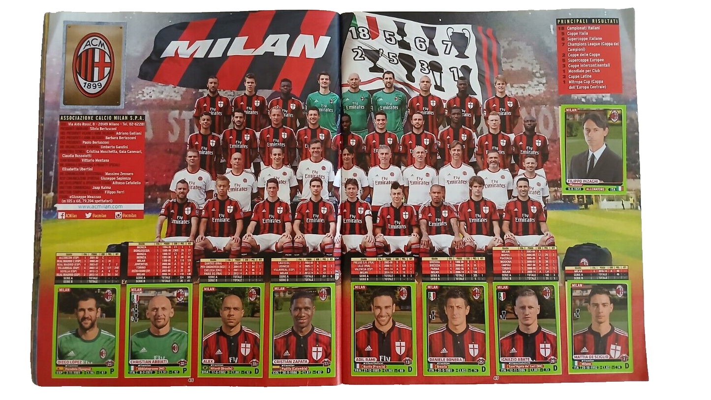 ALBUM CALCIATORI PANINI 2014-2015