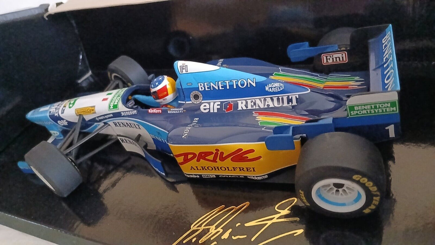 BENETTON RENAULT B 195 WC 1995 "MICHAEL SCHUMACHER" MINICHAMPS SCALA 1/18