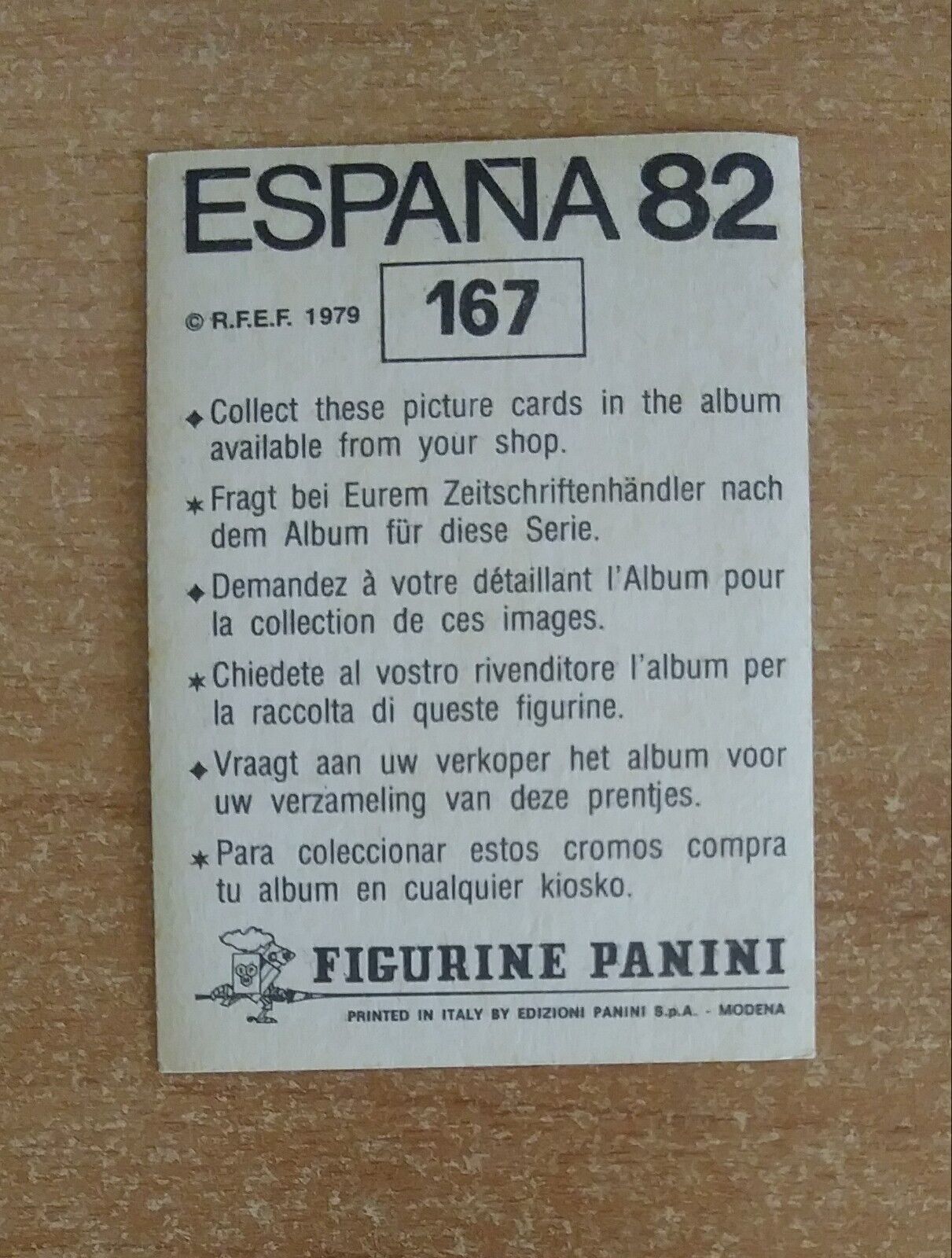 FIGURINE CALCIATORI PANINI ESPANA 82 SCEGLI DAL MENU A TENDINA