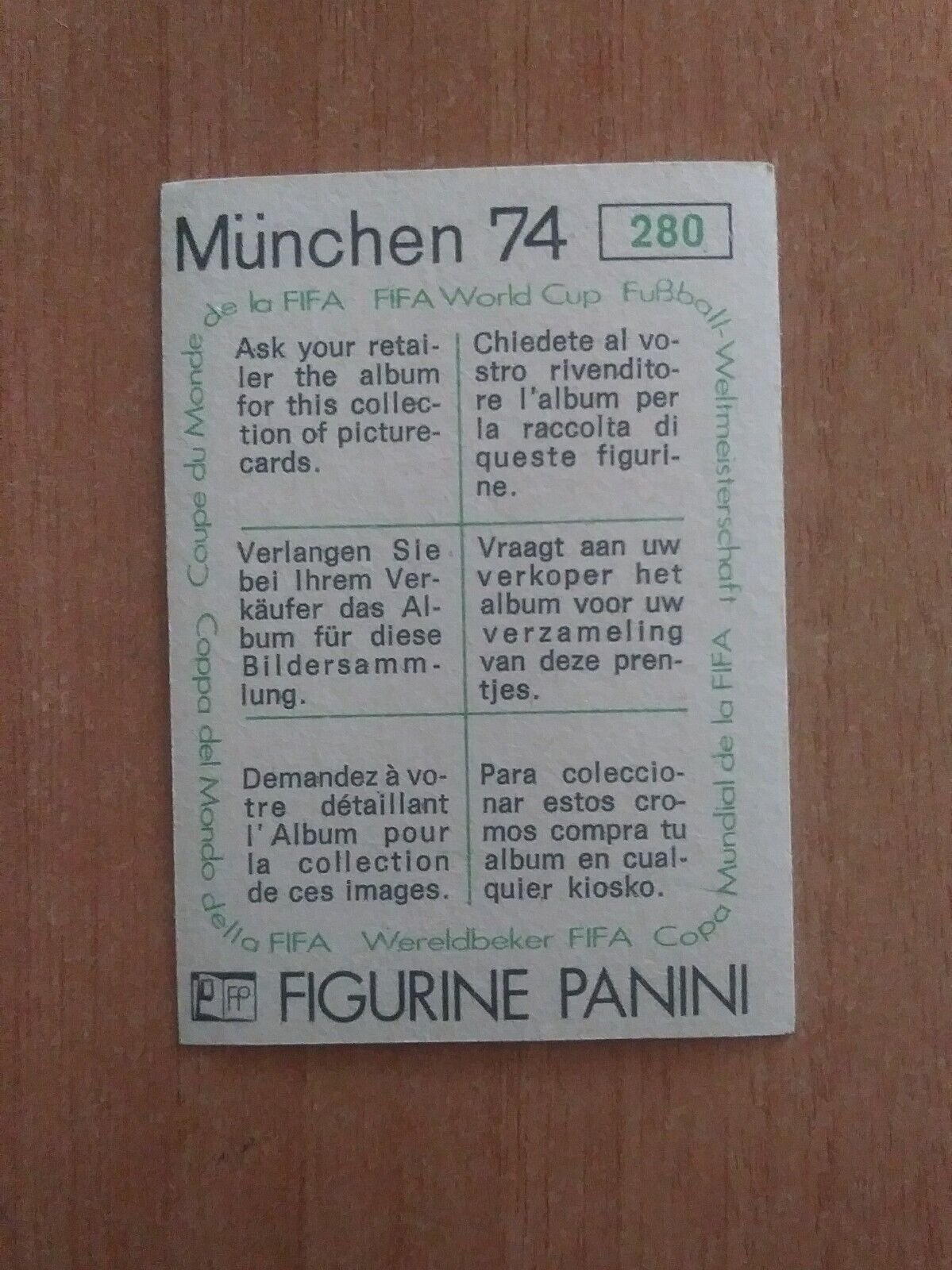 FIGURINE CALCIATORI PANINI MUNCHEN 74 (N. 270-392) SCEGLI DAL MENU A TENDINA