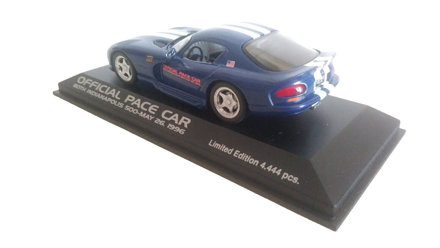 DODGE VIPER INDY PACE CAR 1996 MINICHAMPS SCALA 1/43