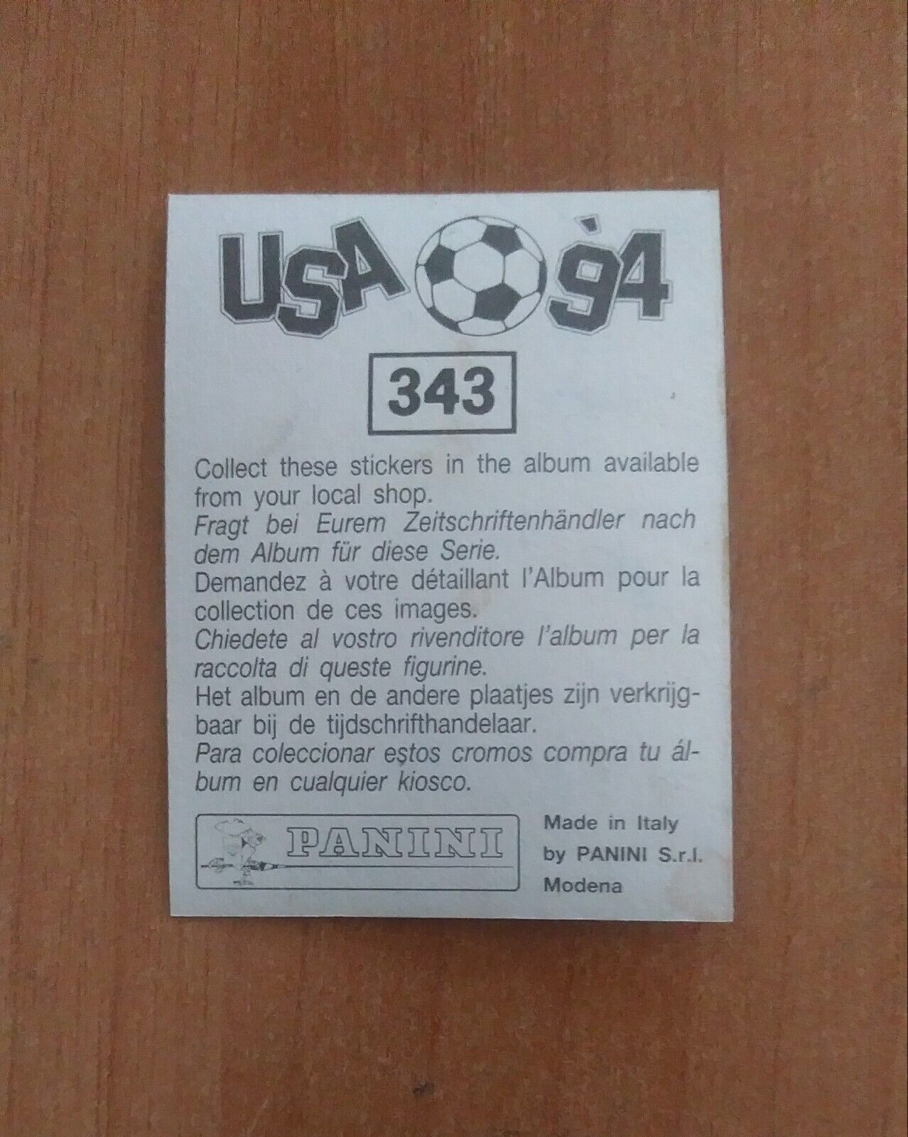 FIGURINE CALCIATORI PANINI USA 94 (N. 266-440) SCEGLI DAL MENU A TENDINA