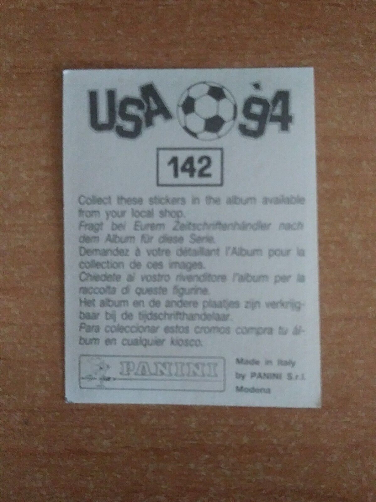 FIGURINE CALCIATORI PANINI USA 94 (N. 1-259) SCEGLI DAL MENU A TENDINA