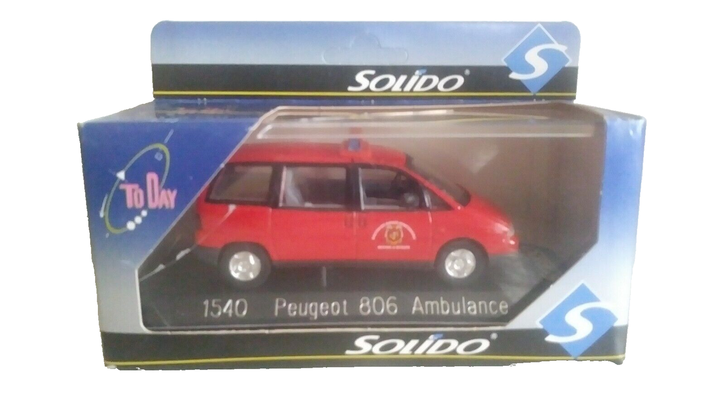 PEUGEOT 806 AMBULANCE SOLIDO SCALA 1/43