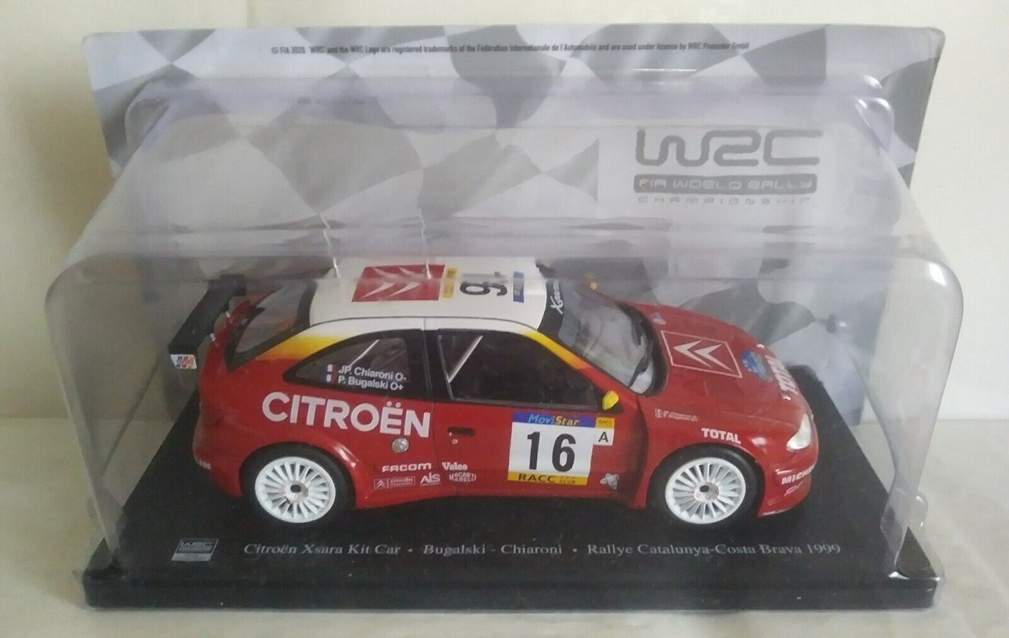 WRC FIA WORLD RALLY CHAMPIONSHIP 1:24 SCEGLI DAL MENU A TENDINA