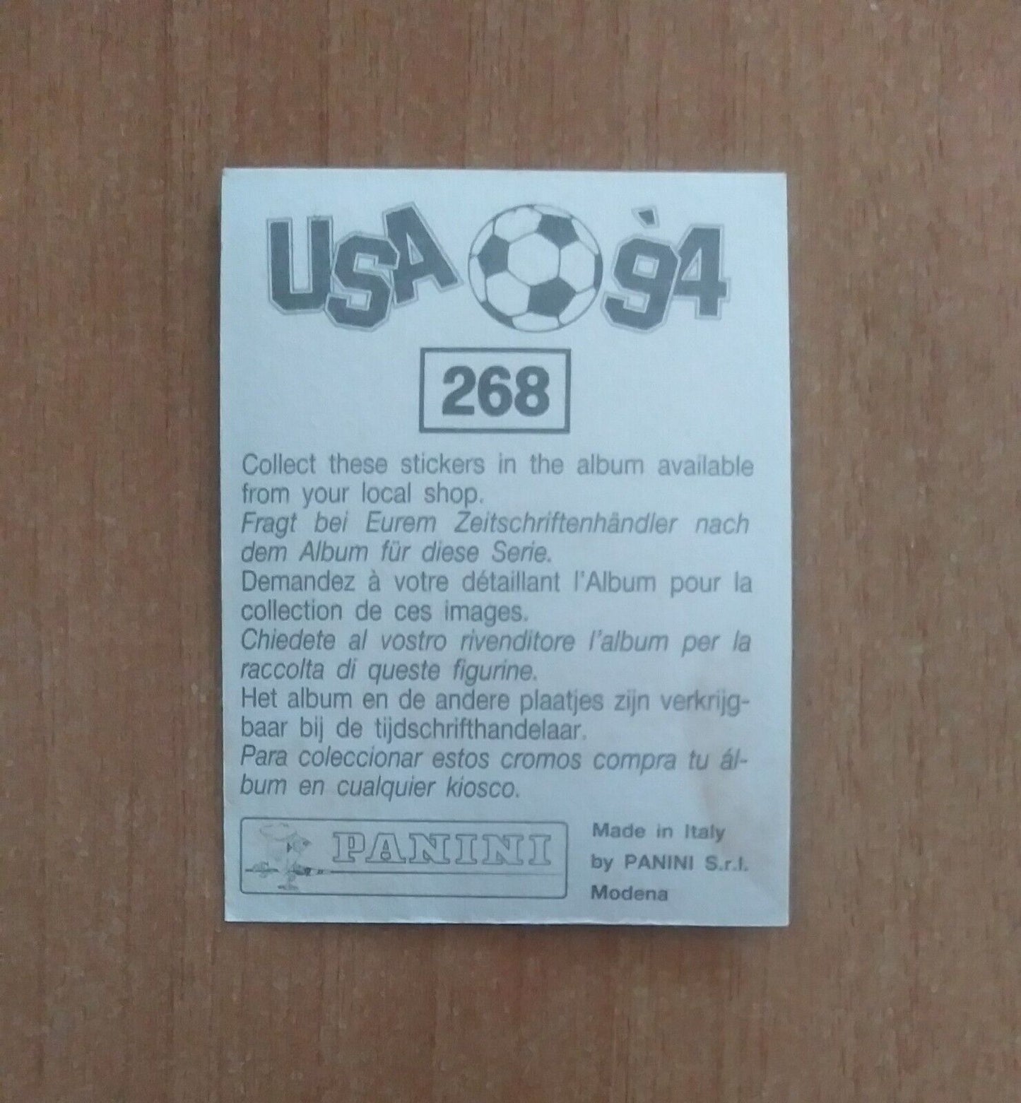 FIGURINE CALCIATORI PANINI USA 94 (N. 266-440) SCEGLI DAL MENU A TENDINA