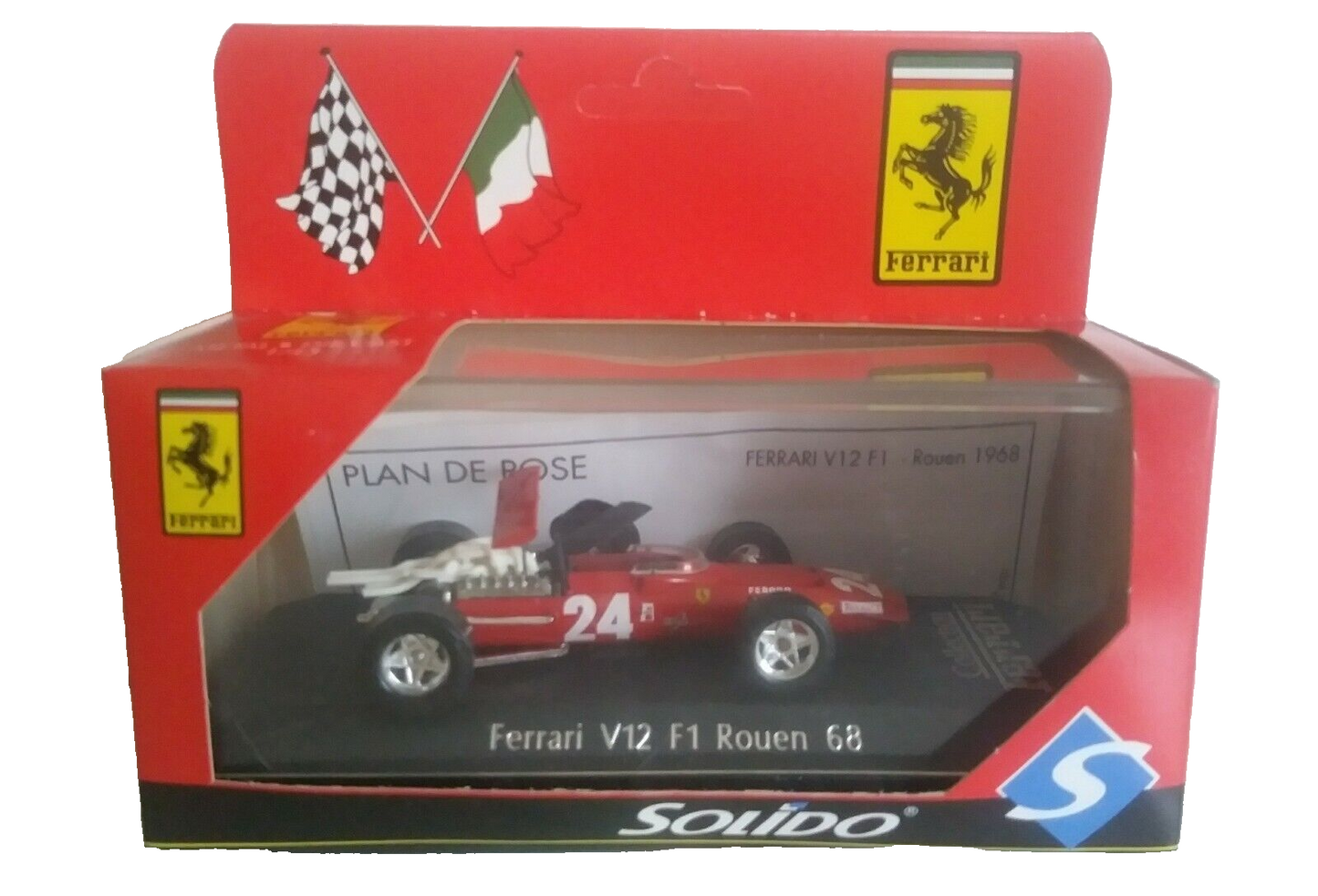 FERRARI V12 F1 ROUEN 68 SOLIDO 1/43