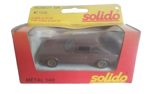 PEUGEOT 504 SOLIDO SCALA 1/43