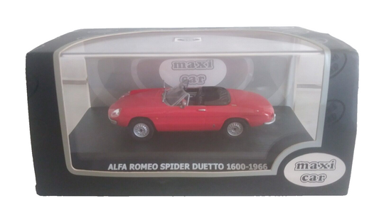 ALFA ROMEO SPIDER DUETTO 1600 - 1966 MAXICAR 1/43