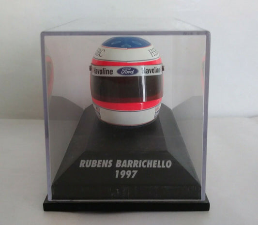 CASCO - HELMET RUBENS BARRICHELLO 1997 MINICHAMPS SCALA 1/8