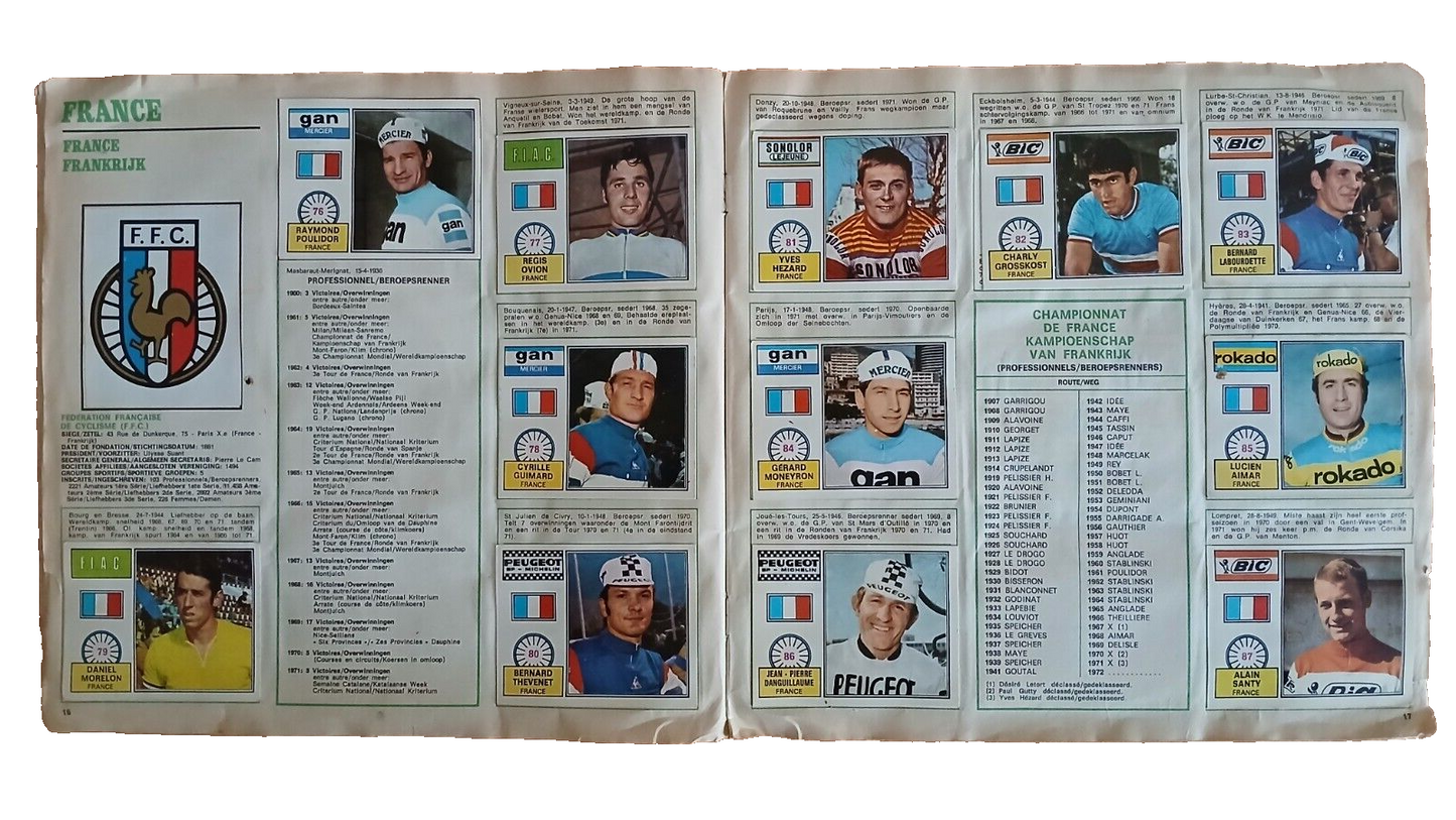 ALBUM PANINI SPRINT 72 COMPLETO/FULL