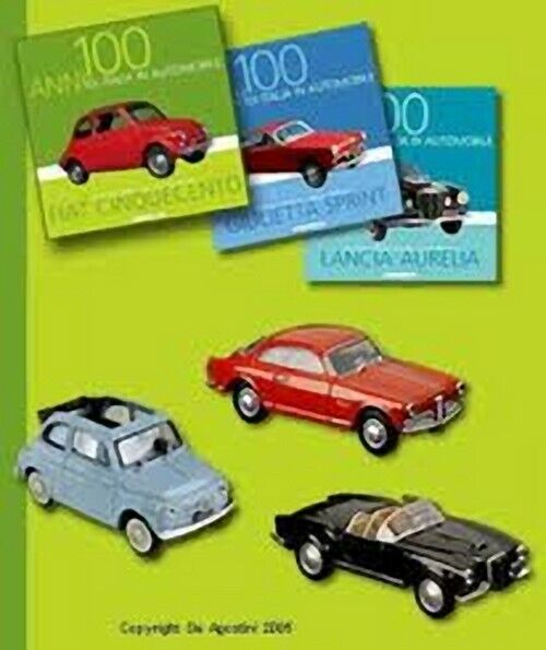 100 ANNI DI ITALIA IN AUTOMOBILE 1:43 SCEGLI DAL MENU A TENDINA