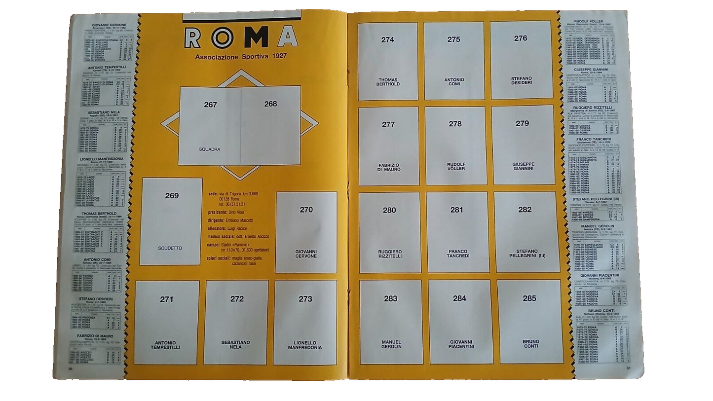 ALBUM CALCIATORI PANINI 1989-90 VUOTO/EMPTY