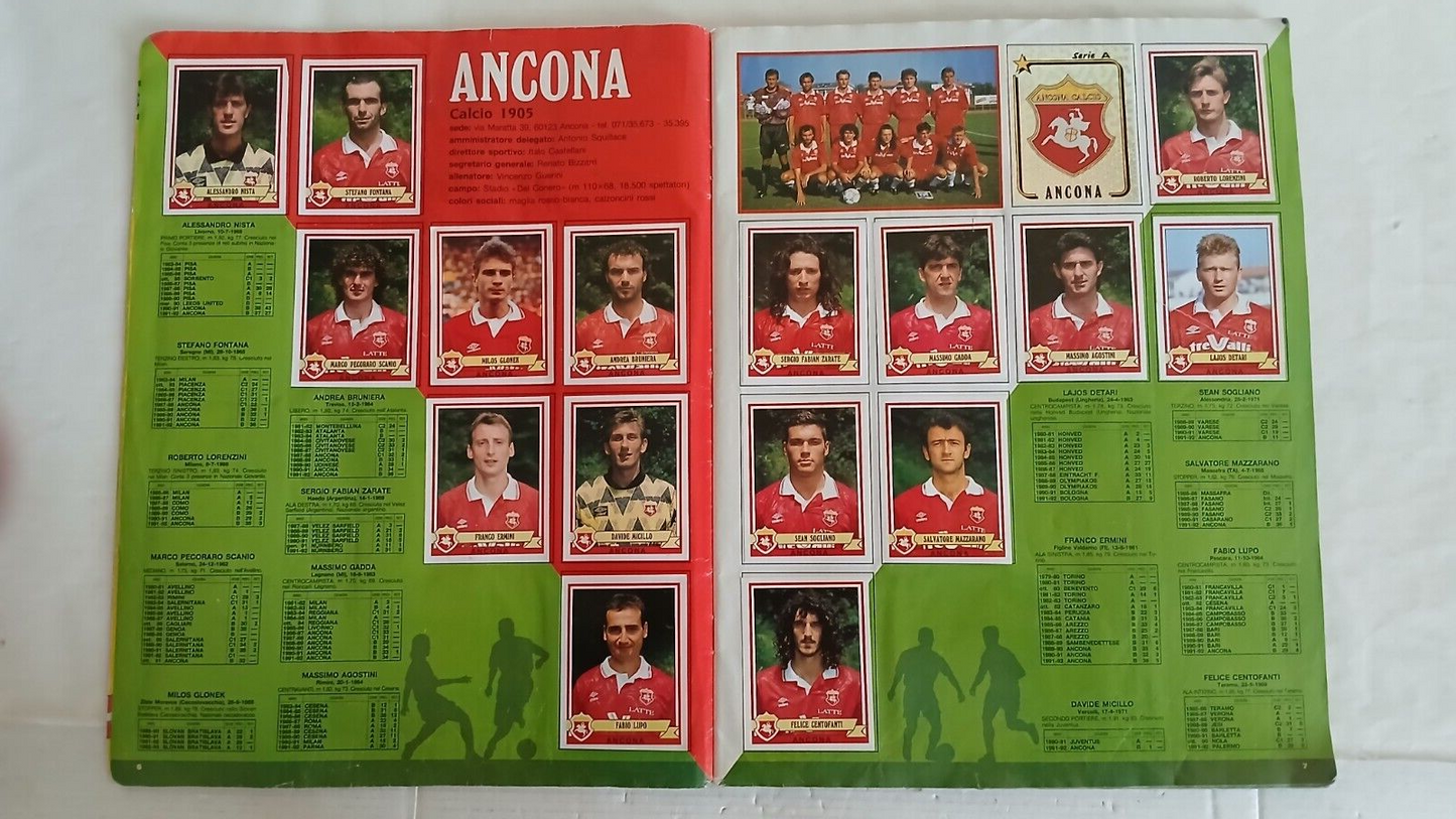 ALBUM CALCIATORI PANINI 1992-93 COMPLETO/FULL