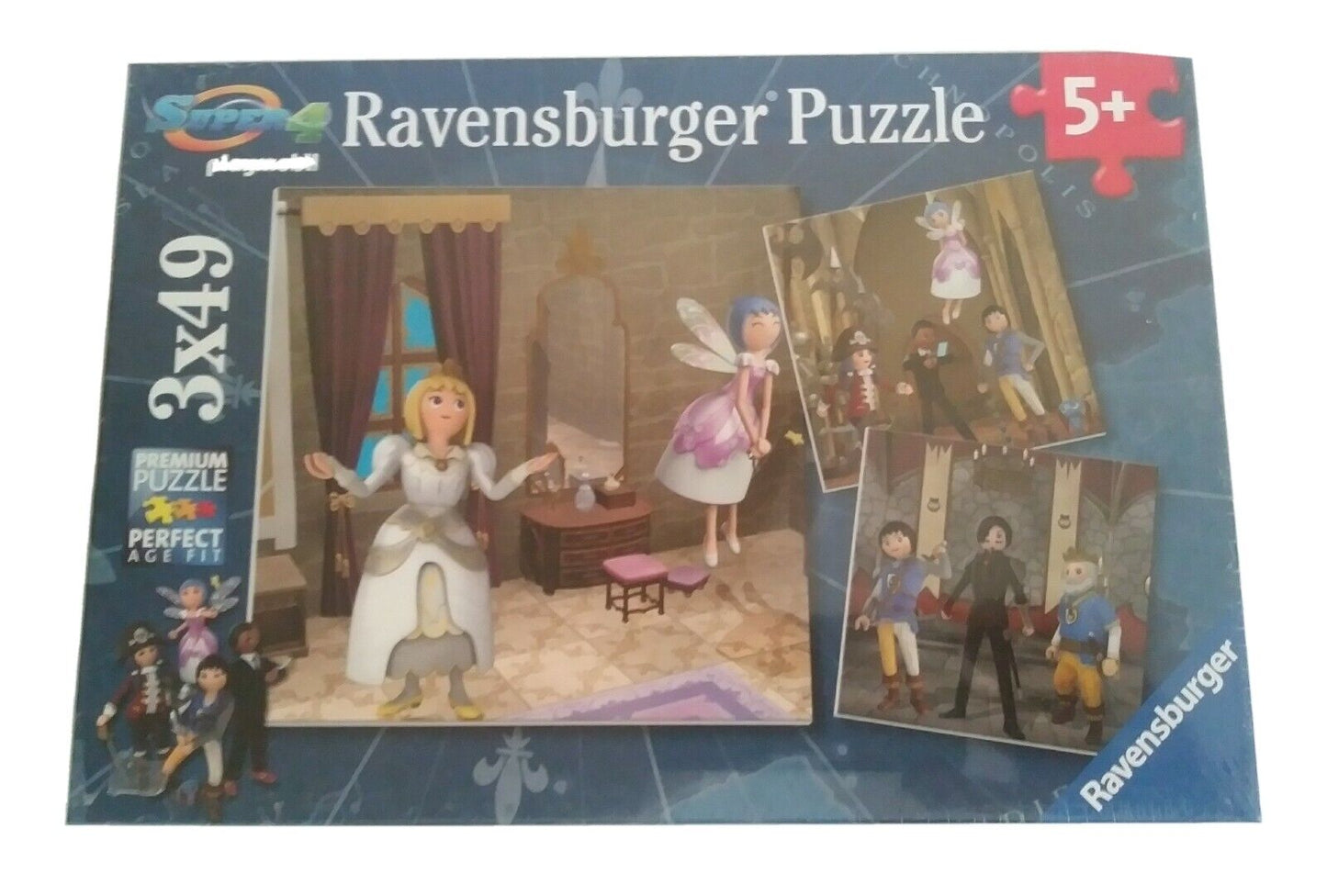 PUZZLE SUPER4 PLAYMOBIL 3X49 RAVENSBURGER