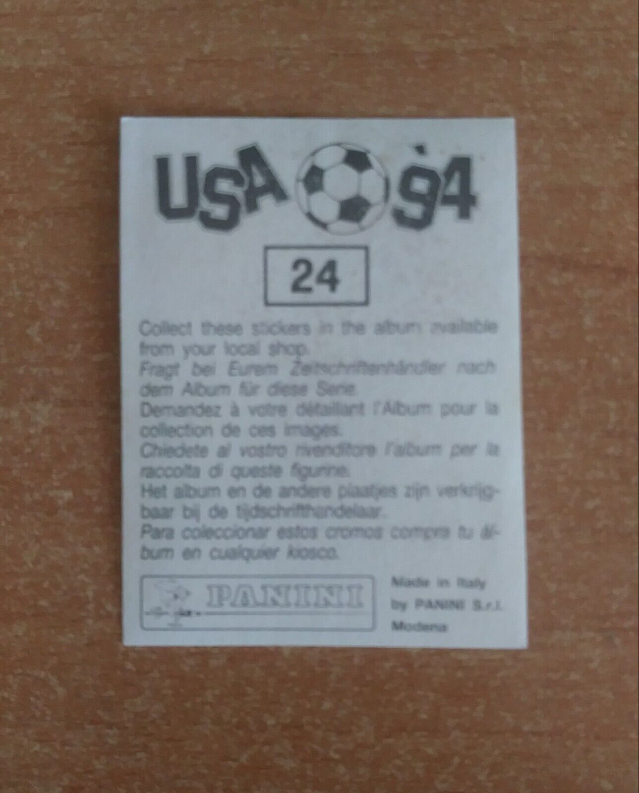 FIGURINE CALCIATORI PANINI USA 94 (N. 1-259) SCEGLI DAL MENU A TENDINA