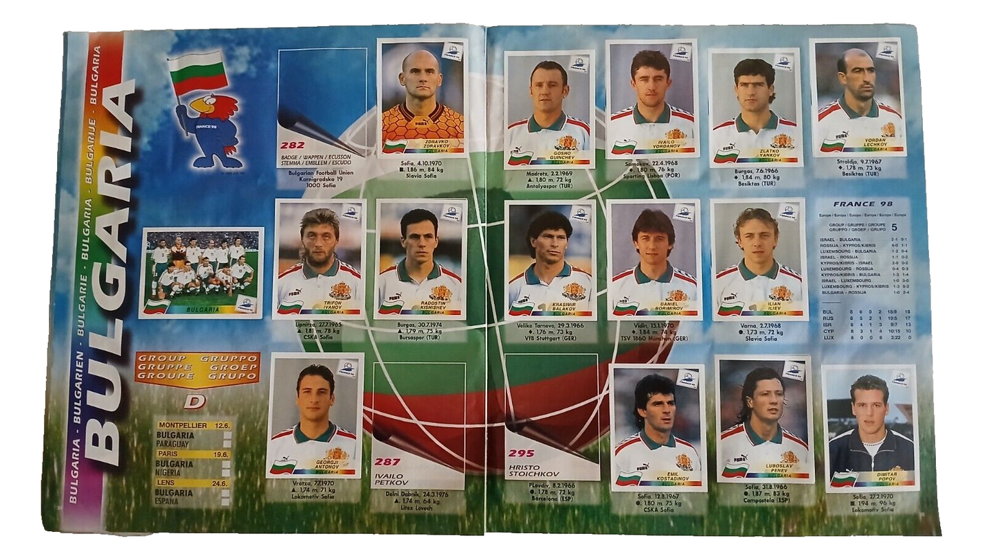 ALBUM CALCIATORI PANINI WORLD CUP FRANCIA 98