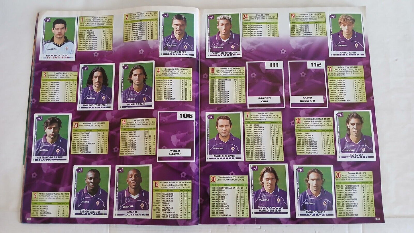 ALBUM CALCIATORI PANINI 2000-01