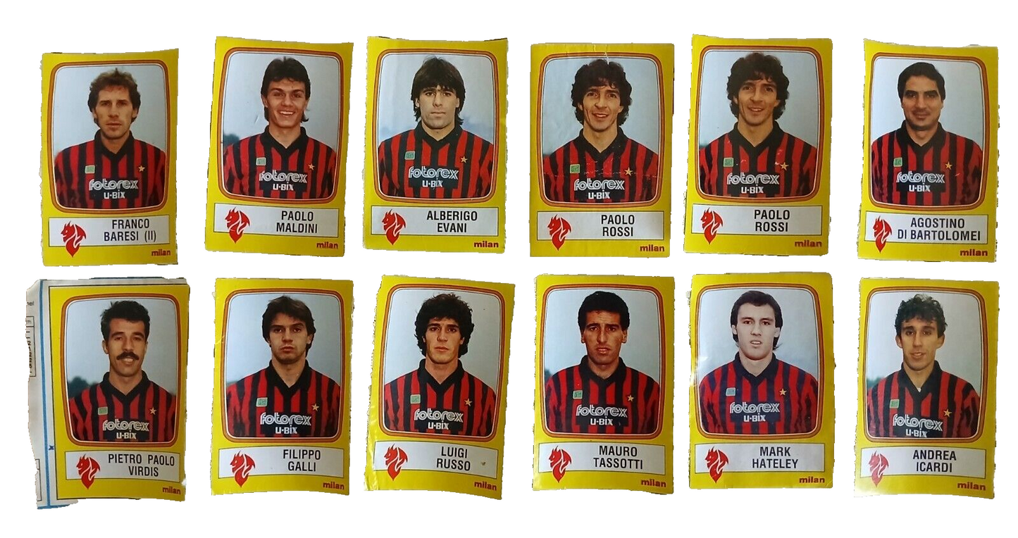 LOTTO 606 FIGURINE CALCIATORI PANINI 1985-86 DA RECUPERO