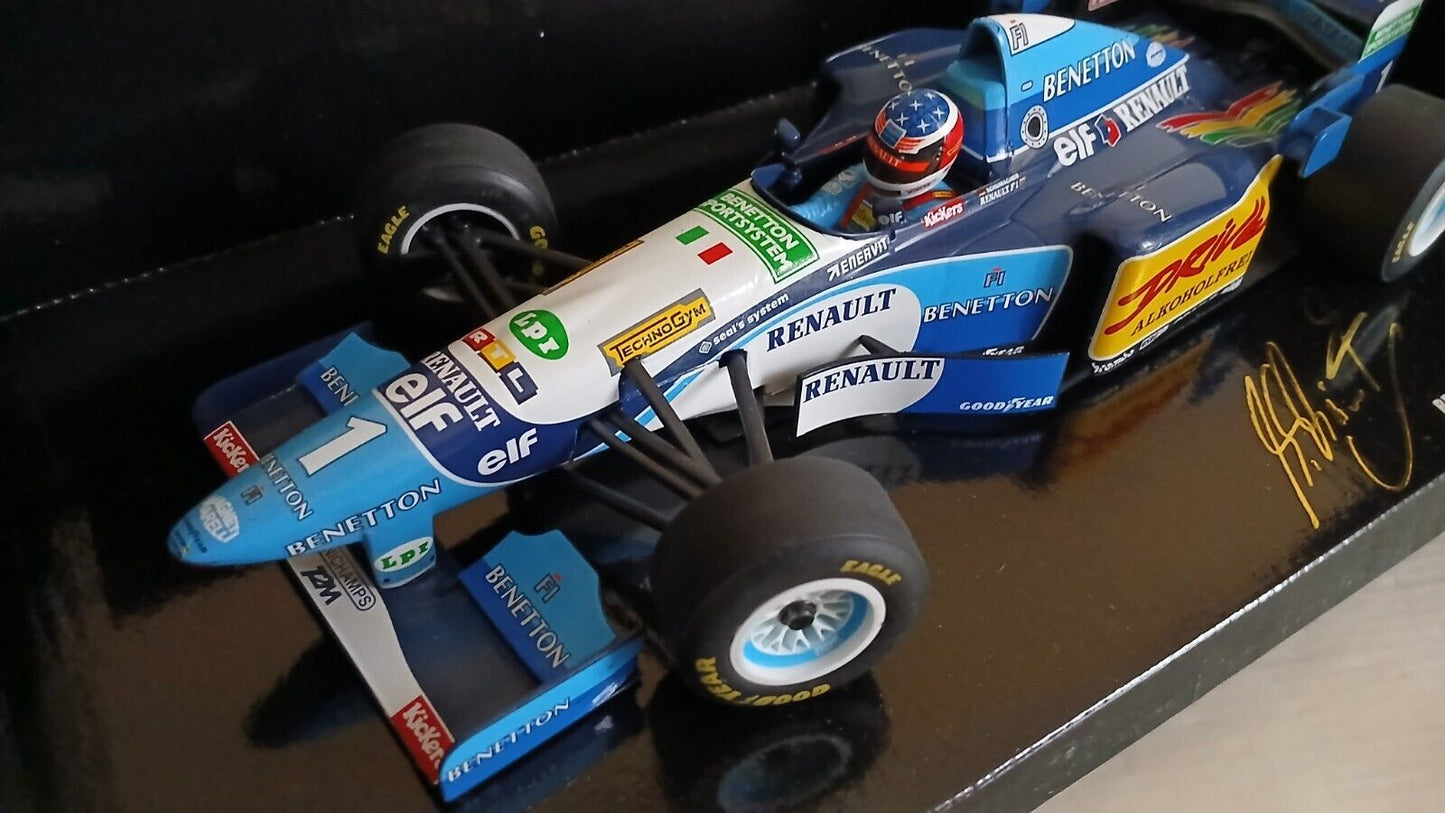 BENETTON RENAULT B 195 WC 1995 "MICHAEL SCHUMACHER" MINICHAMPS SCALA 1/18