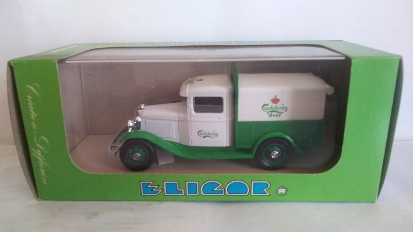 FORD V8 CAMIONNETTE "PLATEAU BACHE' CARLSBERG" 1934 ELIGOR SCALA 1/43