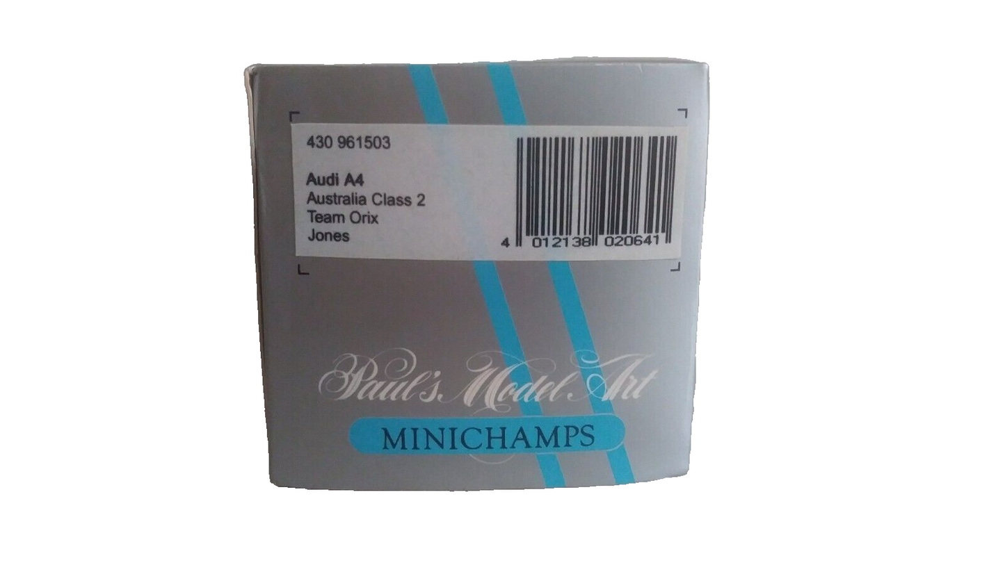 AUDI A4 AUSTRALIA CLASS 2 MINICHAMPS SCALA 1/43