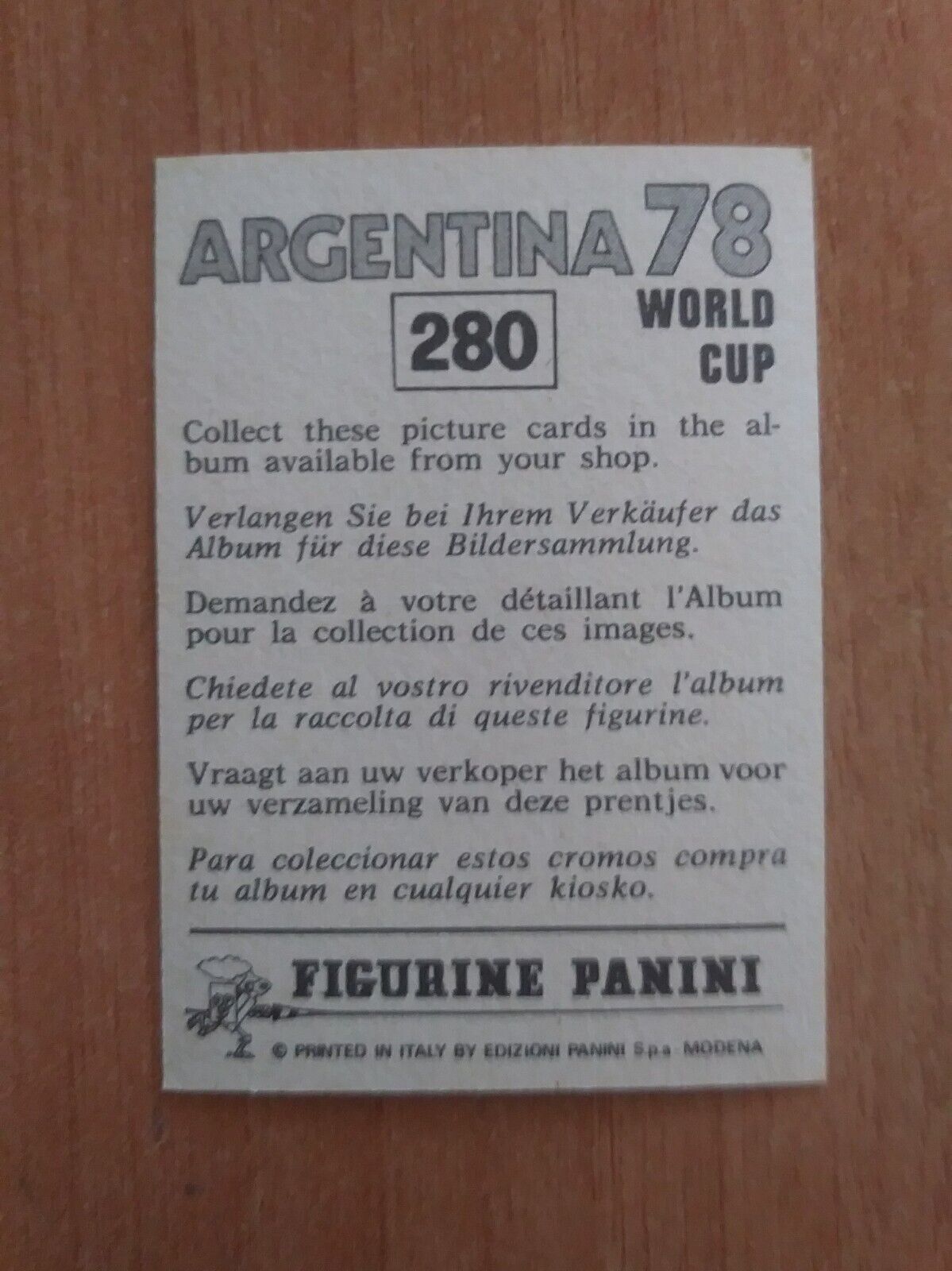 FIGURINE CALCIATORI PANINI ARGENTINA 78 (N. 205-400) SCEGLI DAL MENU A TENDINA