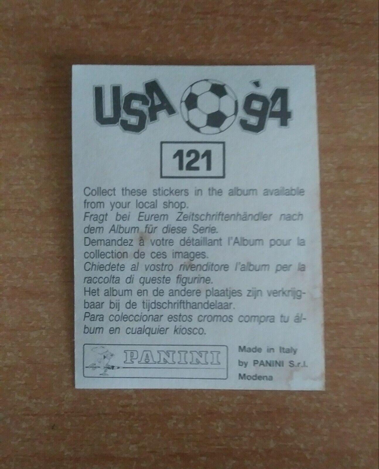 FIGURINE CALCIATORI PANINI USA 94 (N. 1-259) SCEGLI DAL MENU A TENDINA