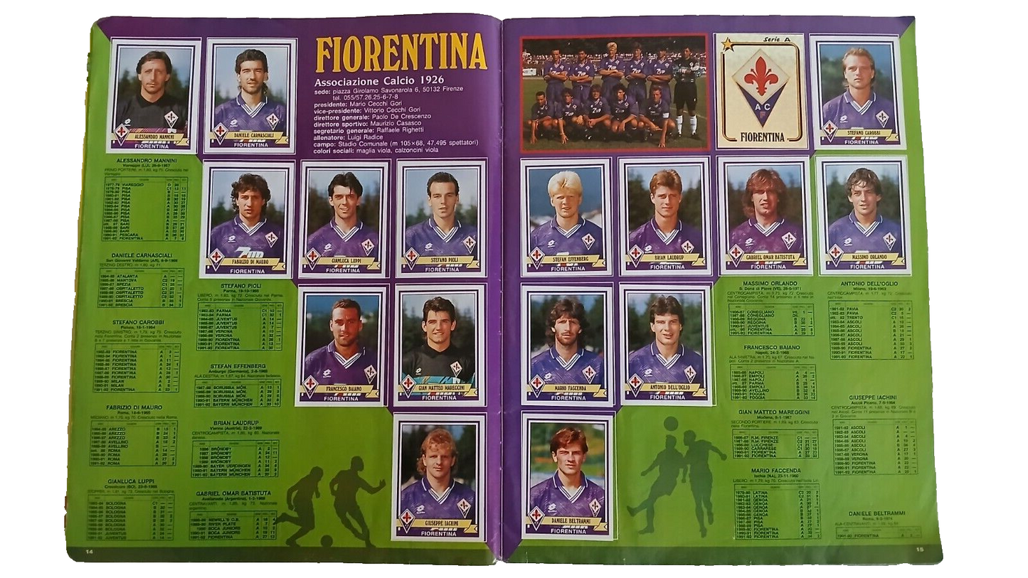 ALBUM CALCIATORI PANINI 1992-93 COMPLETO/FULL