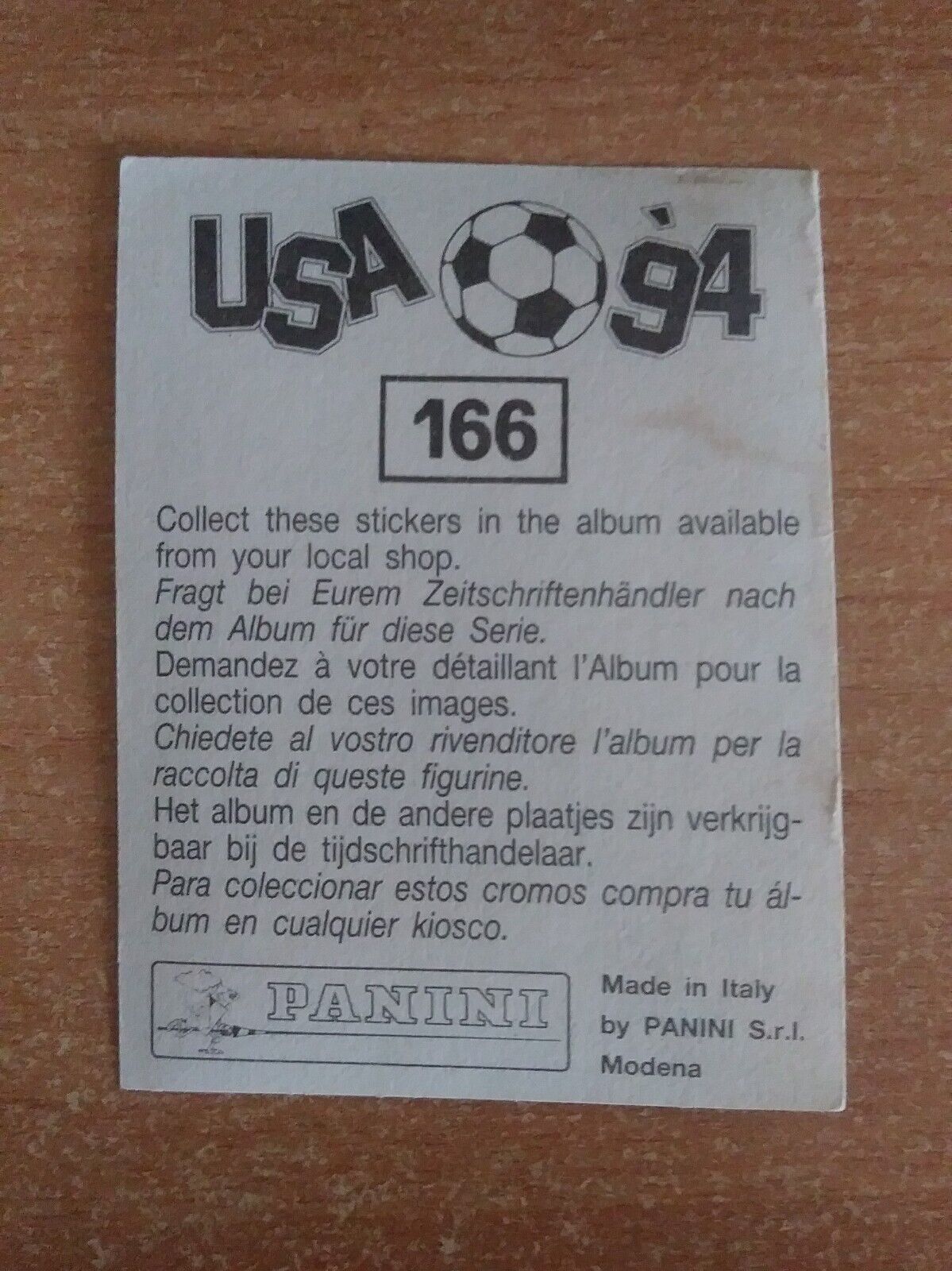 FIGURINE CALCIATORI PANINI USA 94 (N. 1-259) SCEGLI DAL MENU A TENDINA