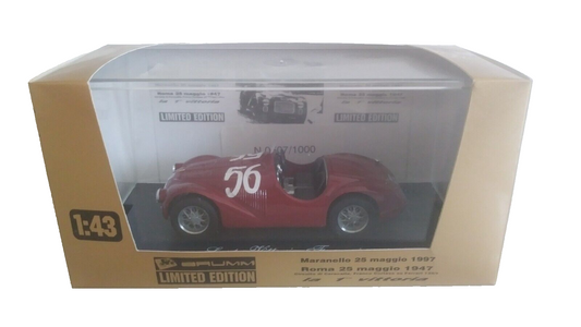 FERRARI 125 S  1947 "LA 1A VITTORIA FERRARI" BRUMM 1/43