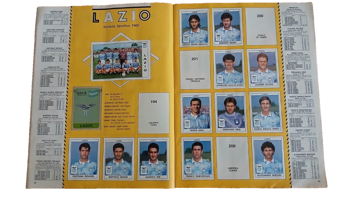 ALBUM CALCIATORI PANINI 1989-90