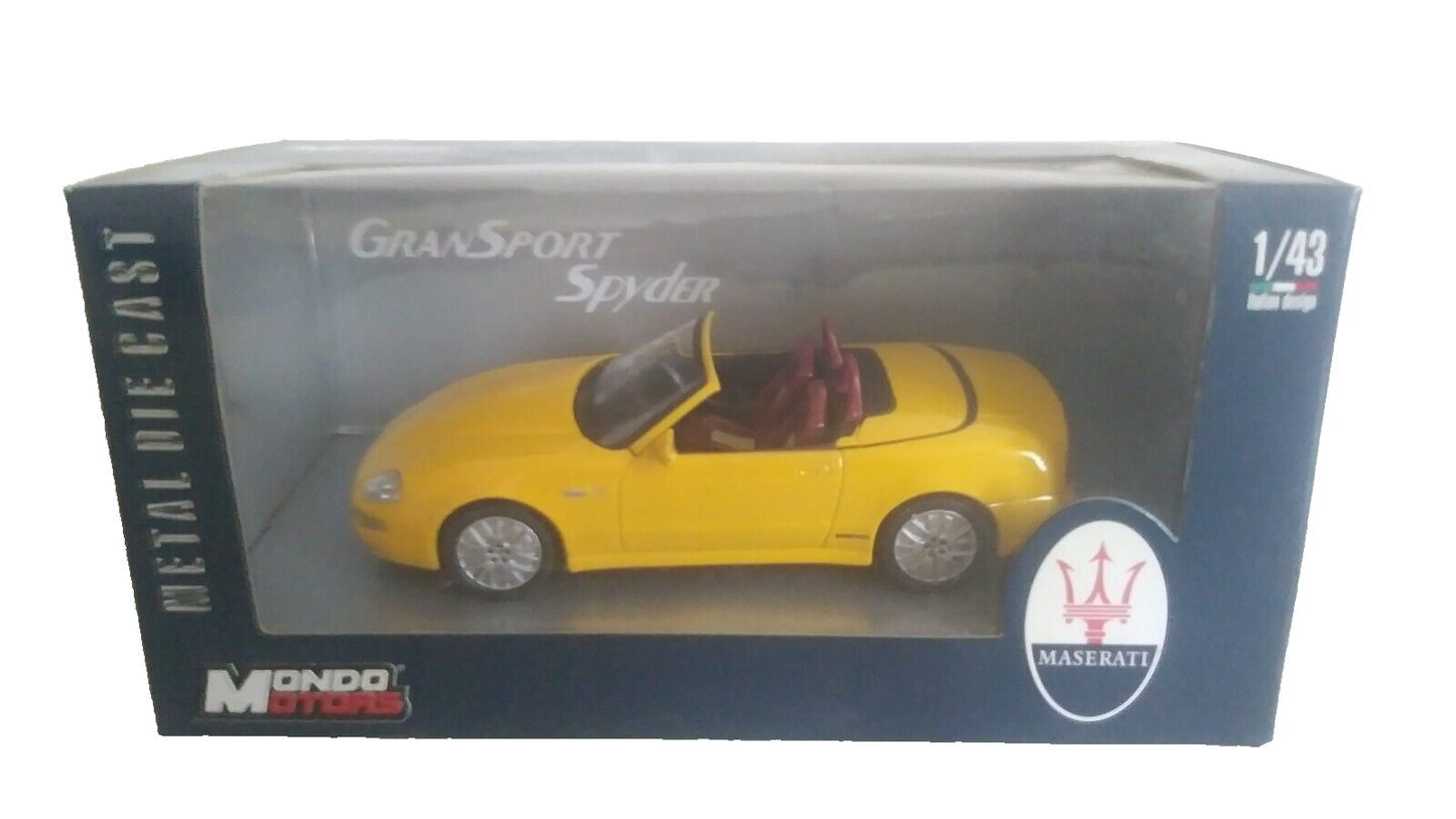 MASERATI GRANSPORT SPYDER MONDO MOTORS SCALA 1/43