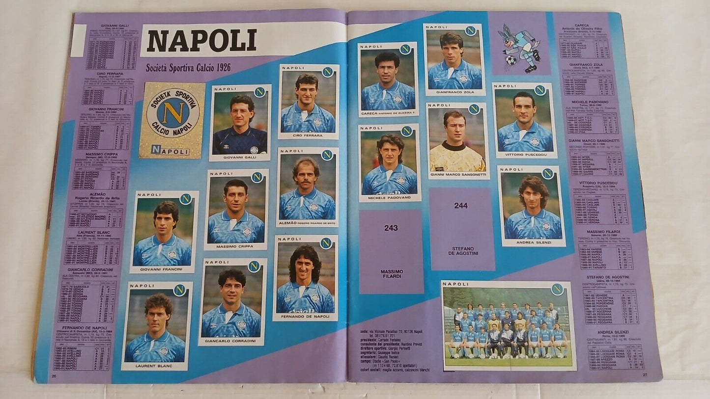 ALBUM CALCIATORI PANINI 1991-92