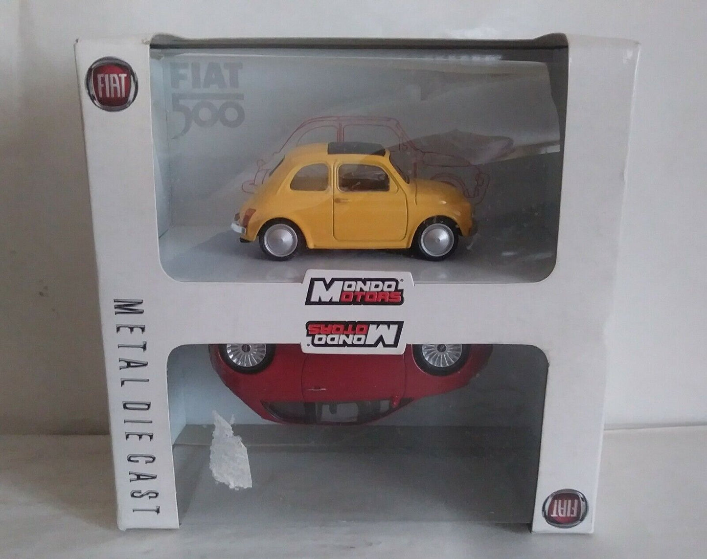 FIAT 500 + FIAT NUOVA 500 MONDO MOTORS SCALA 1/43