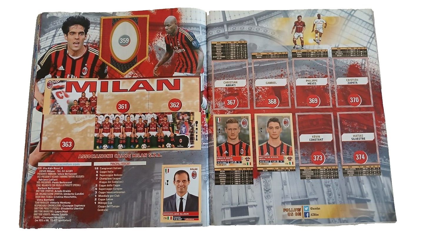 ALBUM CALCIATORI PANINI 2013-14