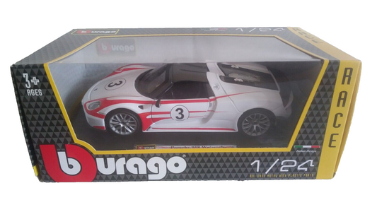 PORSCHE 918 WEISSACH BURAGO SCALA 1/24