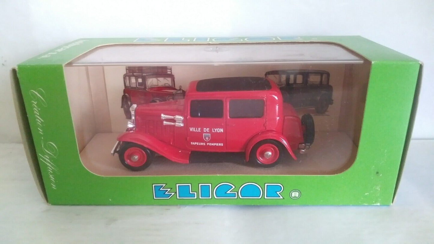 CITROEN ROSALIE BERLINE VIGILI DEL FUOCO 1933 ELIGOR SCALA 1/43