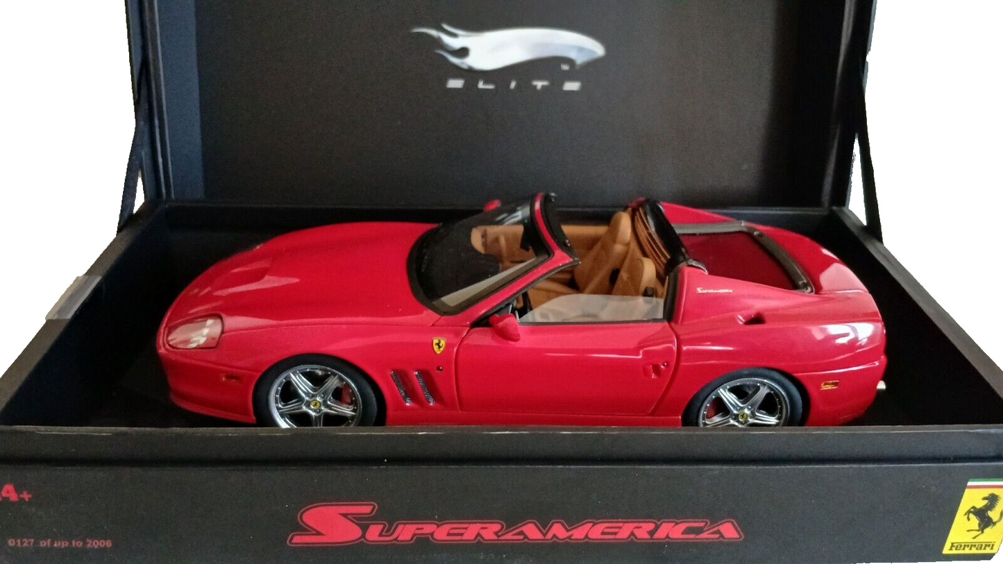 FERRARI SUPERAMERICA HOTWHEELS SUPERLITE LIMITED EDITION SCALA 1/18