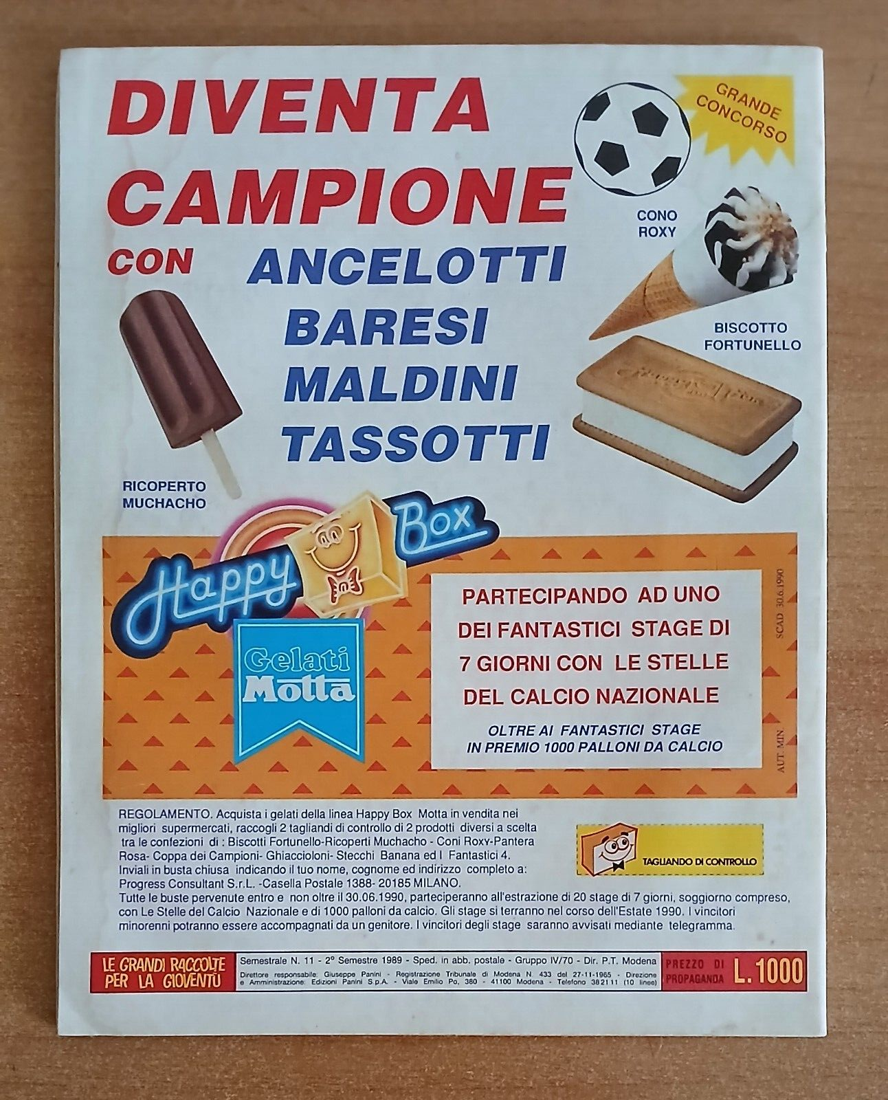 ALBUM CALCIATORI PANINI 1989-90 VUOTO/EMPTY