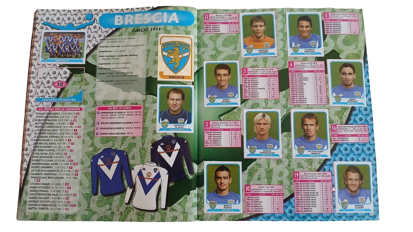 ALBUM CALCIATORI PANINI 2003-2004