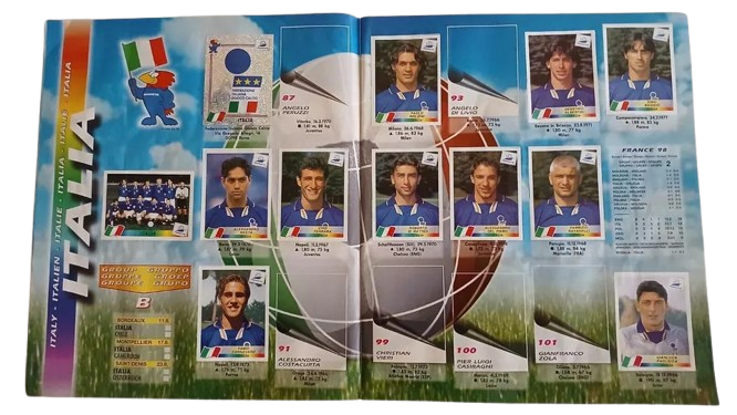 ALBUM CALCIATORI PANINI WORLD CUP FRANCIA 98