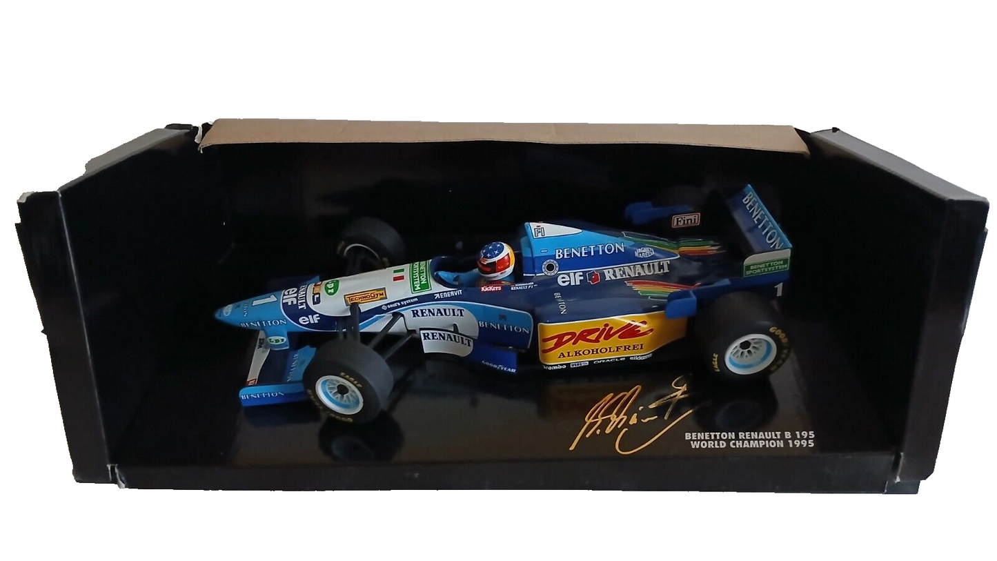 BENETTON RENAULT B 195 WC 1995 "MICHAEL SCHUMACHER" MINICHAMPS SCALA 1/18